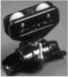 Wire Rope Festoon Car Round, 31.75mm Cable Height, 5.43 Inch Height, Light Duty