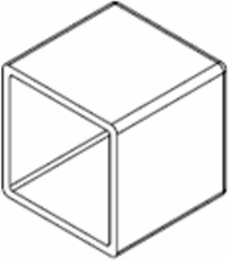 Aero-Motive® Box Track End Cap, Medium Duty, Vinyl Polymer Material