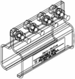 Box Track Festoon Joint Bracket - Heavy Duty Galvanized Steel, Max Speed 53.34 mpm