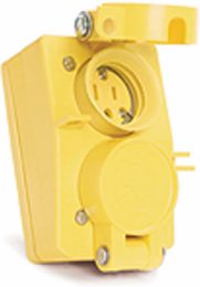 Watertite Receptacle, 3 Pole/3 Wire, 15A/125V, 10A/250V, IP67