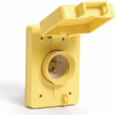 Watertite Male Plug Receptacle, 2 Pole/3 Wire, NEMA L7-15, 277V, IP67, 15A