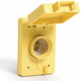 Watertite Male Plug Receptacle, 2 Pole/3 Wire, NEMA L7-15, 277V, IP67, 15A