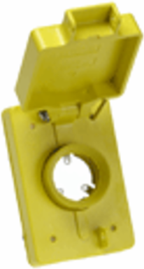 Watertite Replacement Cover, NEMA 5-15, Permanent Mounting, Polycarbonate Housing