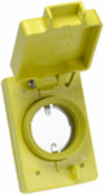 Watertite Replacement Covers, NEMA 5-15, Single 20A Locking, Polycarbonate