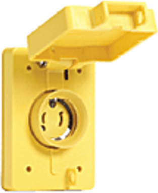 Watertite Receptacle NEMA L2-20, 2 Pole/2 Wire, 250V, IP67