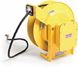 POW-R-MITE Heavy Duty Cable Reel, 30.0' Cord, 4 lb Retraction Weight, 600V
