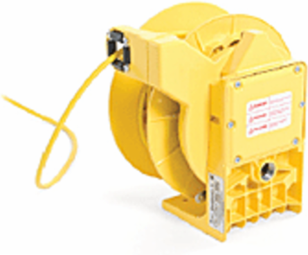 POW-R-MITE Industrial Heavy-Duty Cable Reel, 14/3 SOW, 50 Ft Cord, 100W Lamp